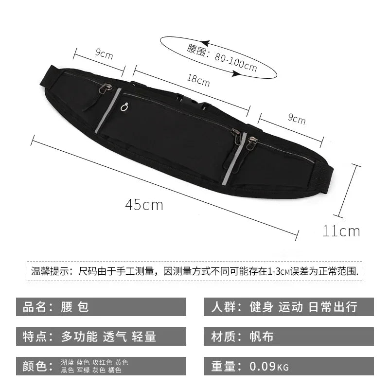 Waterproof Running Waist Bag – Stylish & Multifunctional