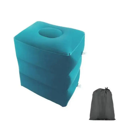 Inflatable Foot Rest Pillow for Travel Comfort