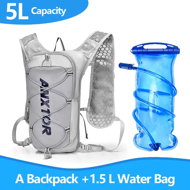 5L Running Hydration Backpack with Water Bag Pocket