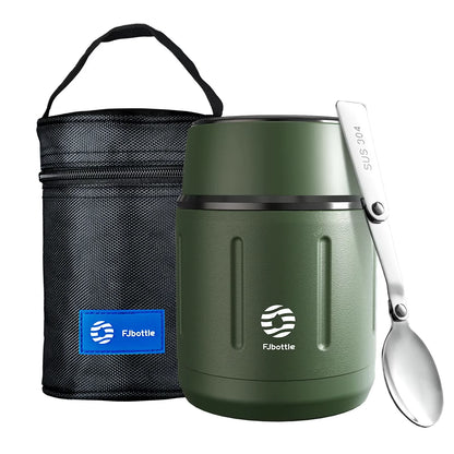 500ml Insulated Food Thermos Jar Leakproof with Spoon