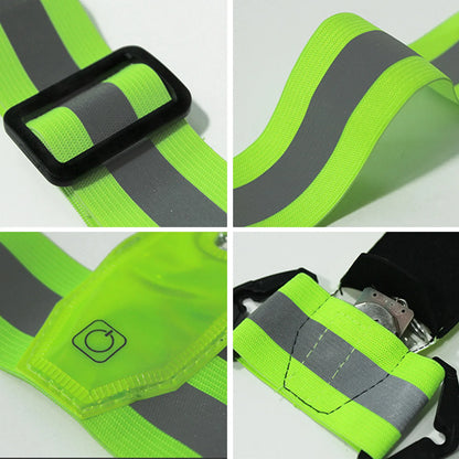 LED Reflective Running Vest – High Visibility Safety