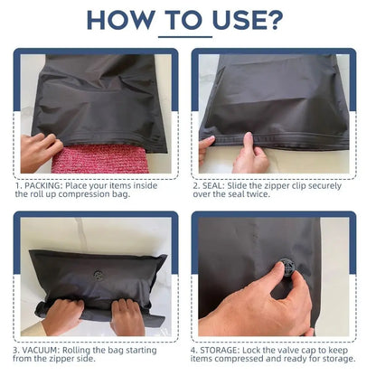 Travel Vacuum Compression Bags – Save Space & Stay Organized