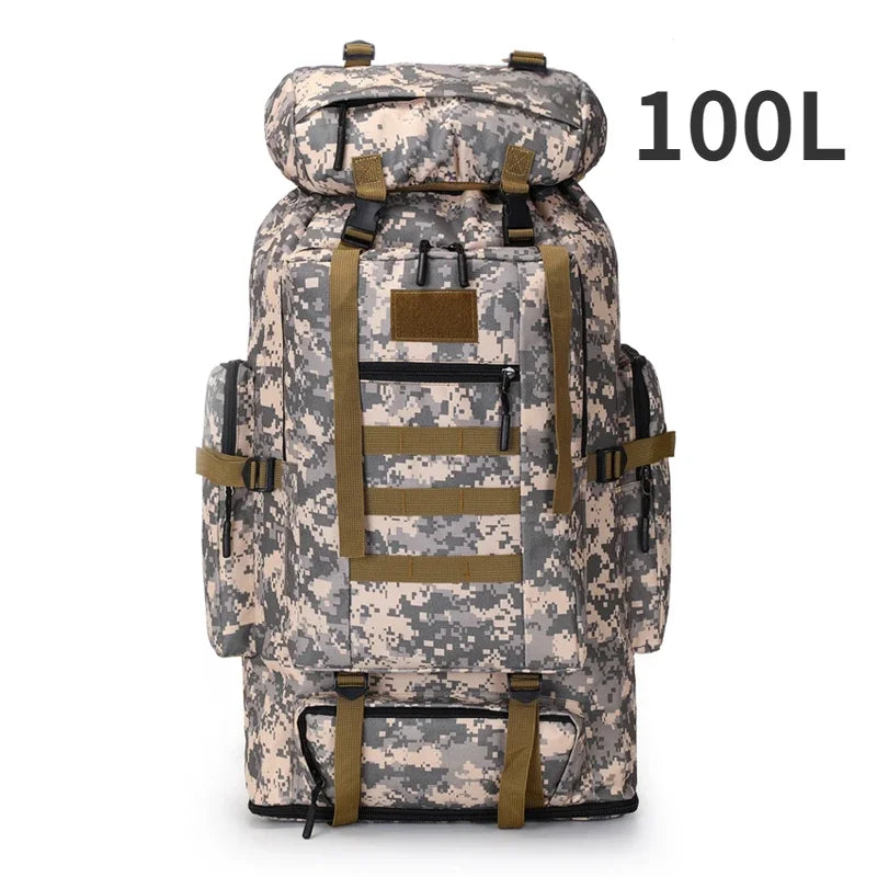 Large Hiking Backpack 80L Waterproof for Camping