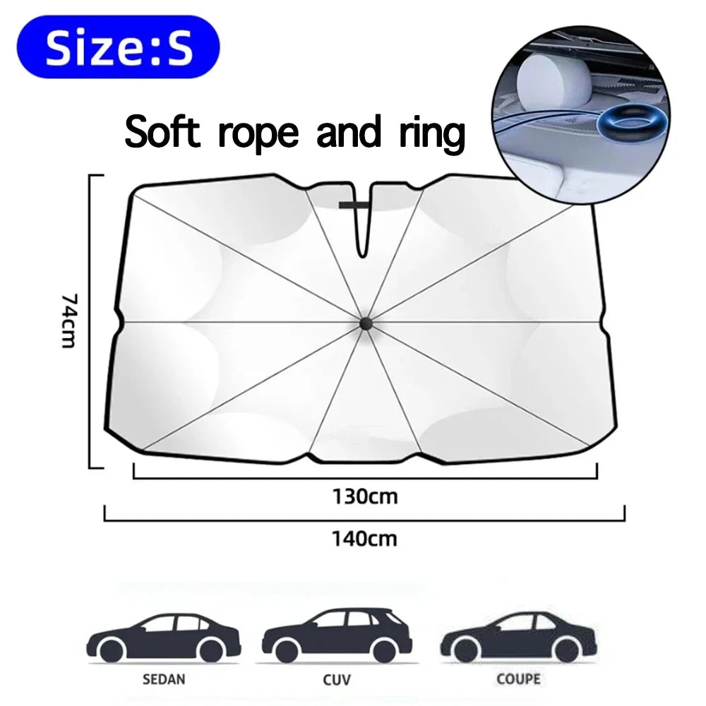 Foldable Car Windshield Sunshade – UV & Heat Block