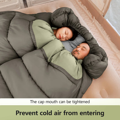 2 Person Sleeping Bag Warm & Portable for Camping