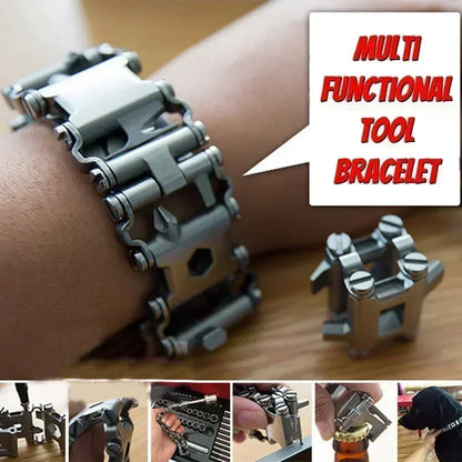 Multitool Bracelet with 21 Functions for Outdoor Survival
