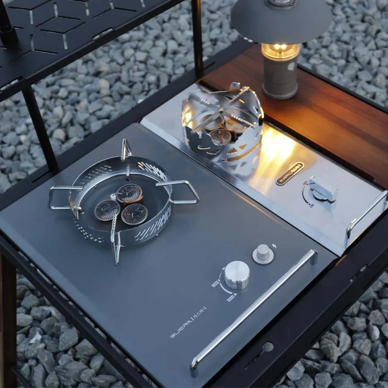 Half Unit IGT Outdoor Stove – Windproof & Portable BBQ