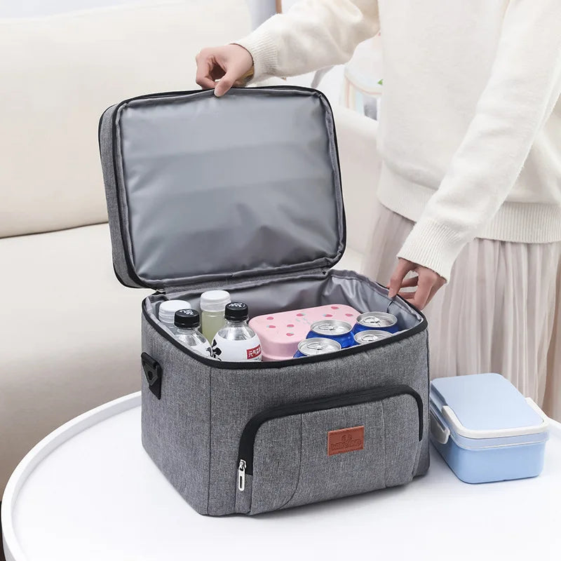 Insulated Lunch Bag Large Capacity Keeps Food Fresh