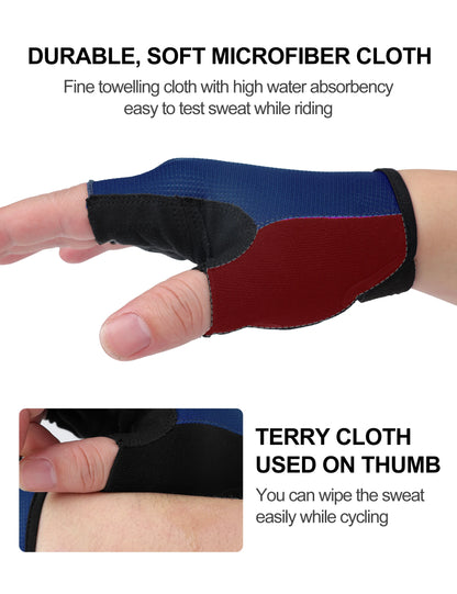 INBIKE Half Finger Cycling Gloves – Shock Absorption & Breathable