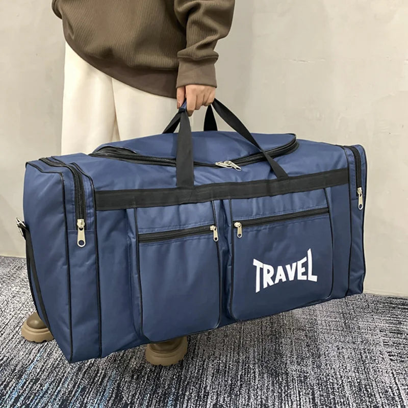 Foldable Travel Duffel Bag Waterproof Large Capacity