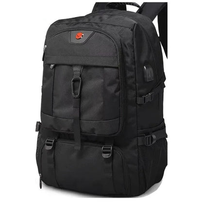 50L/80L Travel Backpack with Shoe Compartment – Waterproof & Durable