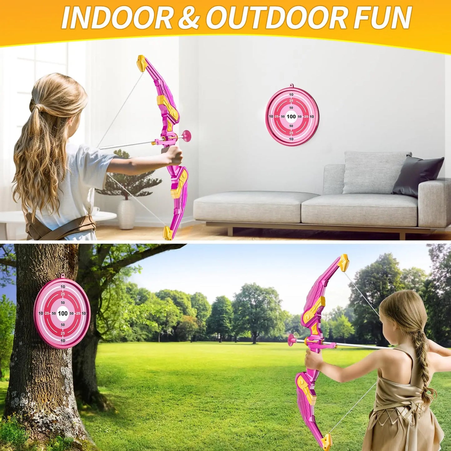 Kids Bow and Arrow Set – Safe Fun Archery Toy