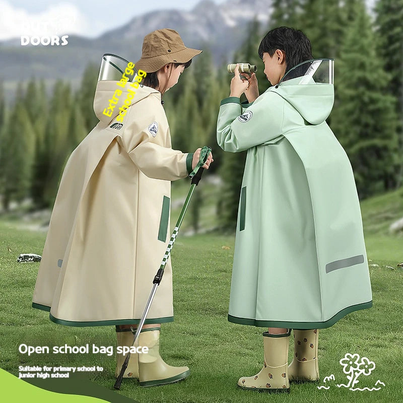 Full Body Rain Poncho with Backpack Protection