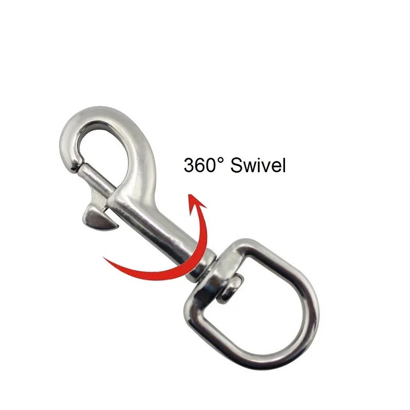 Stainless Steel Carabiner Clip Set Durable Quick Attach
