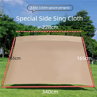 3.65m Canopy Side Wall – Waterproof & Sun Protection