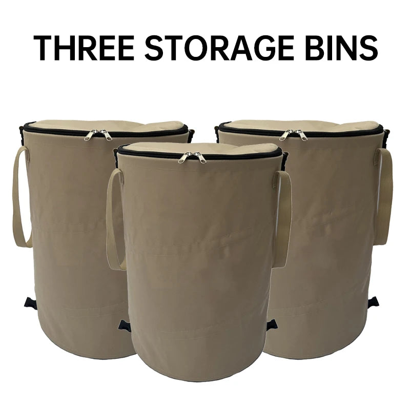 Foldable Outdoor Camping Trash Can – Large Storage Box