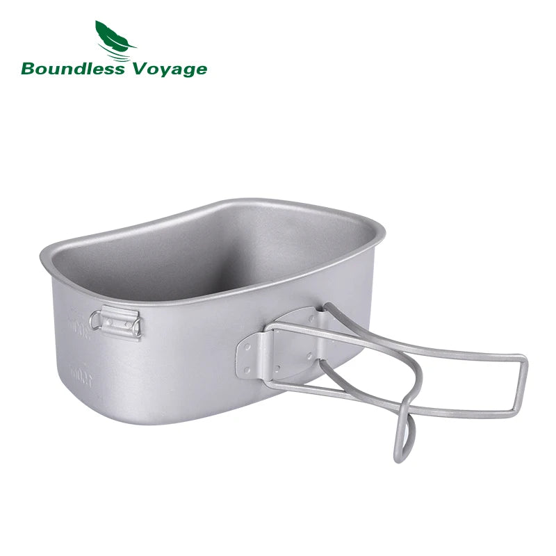 Titanium Canteen Cooking Set – Ultralight Outdoor Cookware