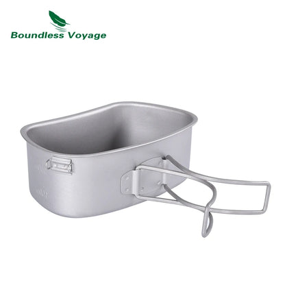 Titanium Canteen Cooking Set – Ultralight Outdoor Cookware