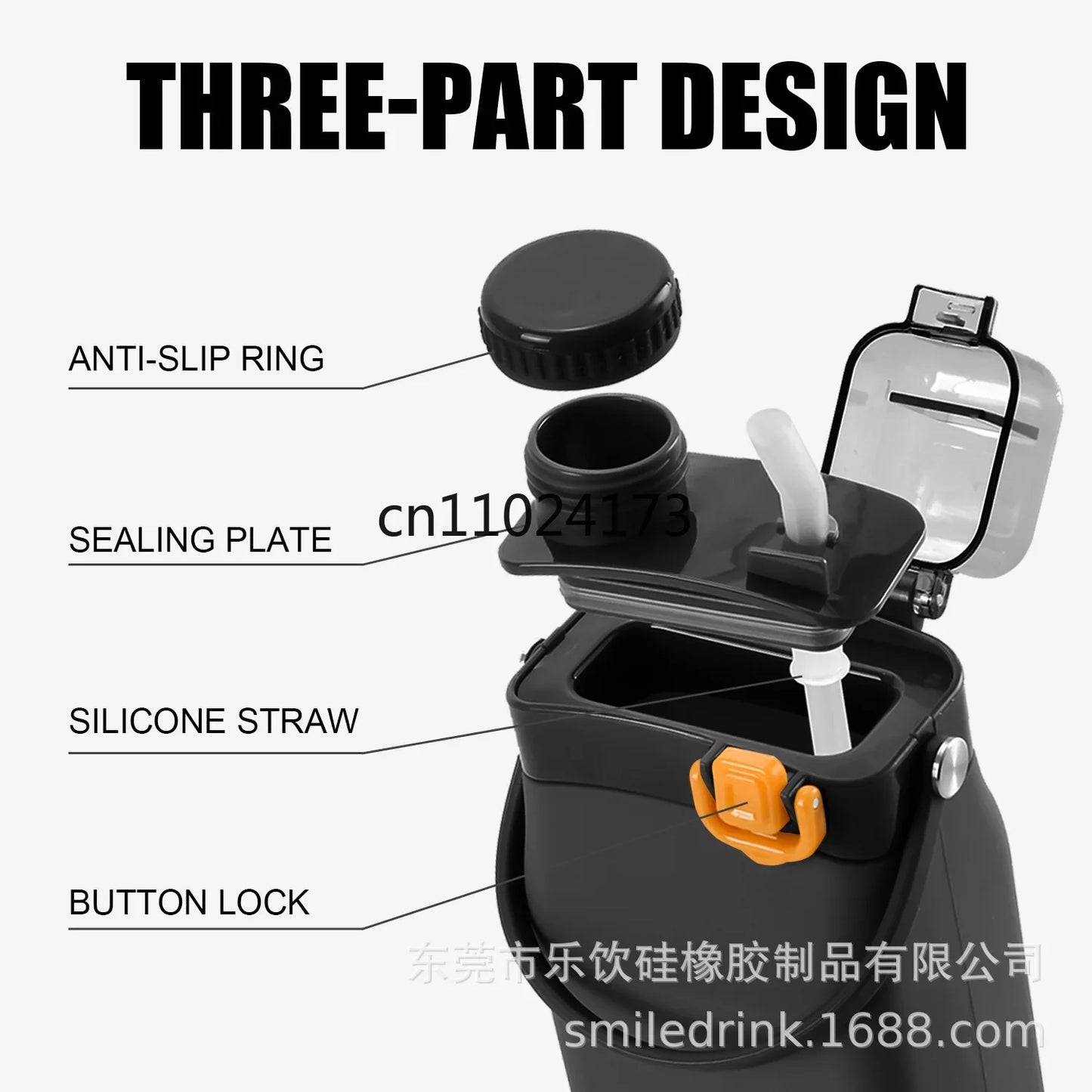 600ml Collapsible Water Bottle – Safe & Portable for Outdoors