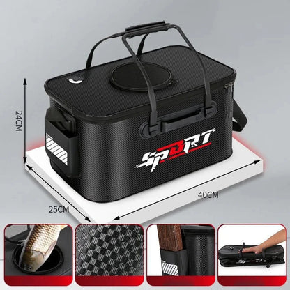 Foldable Fishing Bucket for Portable Water Storage