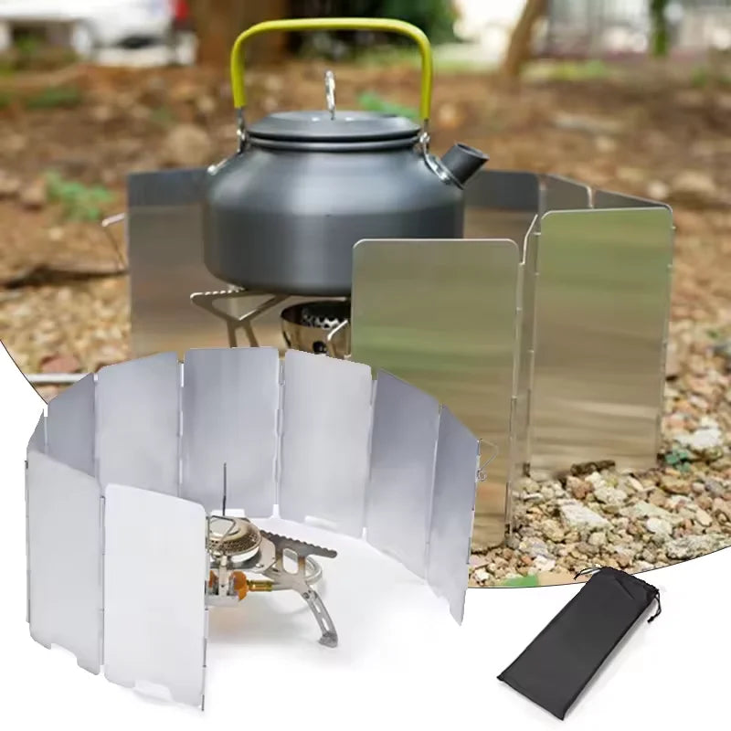 Camping Stove Windscreen – Foldable Wind Protection
