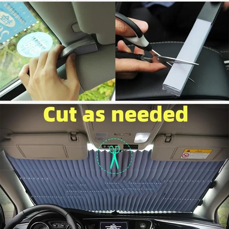 Retractable Car Sunshade – UV Protection & Heat Block