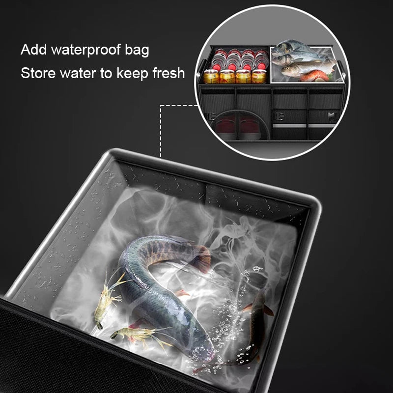 Car Trunk Organizer Foldable Waterproof Large Capacity