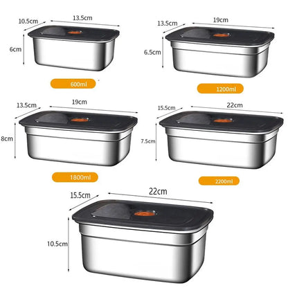 Stainless Steel Camping Lunch Box Leakproof & Durable