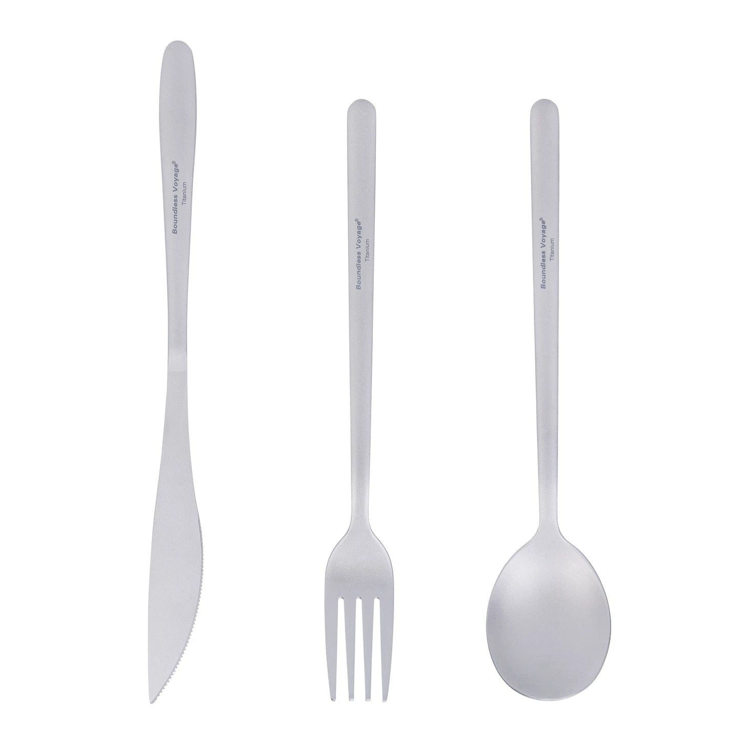 Titanium Camping Flatware Set – Ultralight Knife Fork Spoon