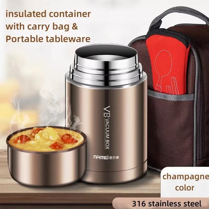 Stainless Steel Food Thermos Keeps Meals Hot & Fresh
