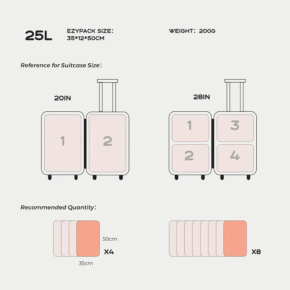 25L Vacuum Compression Bag – Waterproof & Tear-Resistant