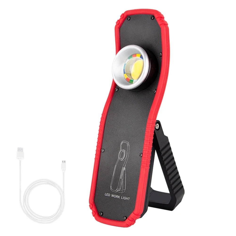 Rechargeable COB LED Work Light with Magnetic Base