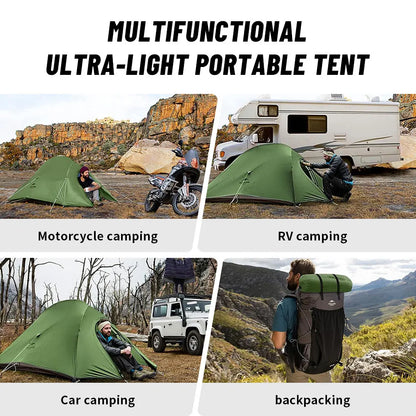 Ultralight Camping Tent Waterproof 2 Person Hiking Shelter
