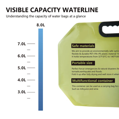 BSWOLF 8L Folding Water Bag – Portable Outdoor Hydration