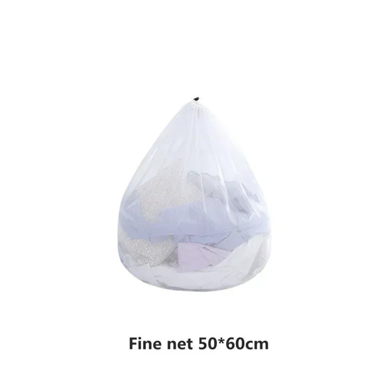 Mesh Laundry Bag Drawstring Large Capacity Organizer