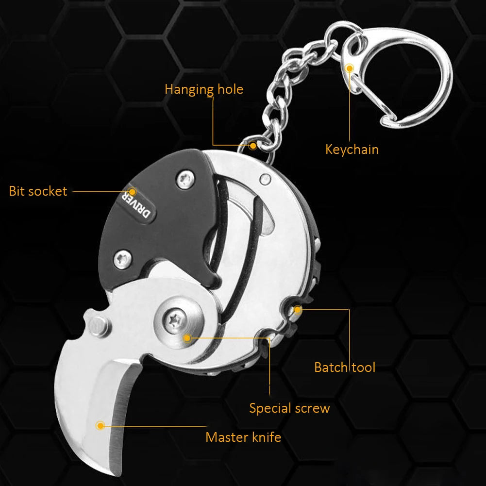 Multifunctional Keychain Knife – EDC Pocket Tool