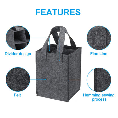 Foldable Wine Carrier Bag – Waterproof & Shockproof