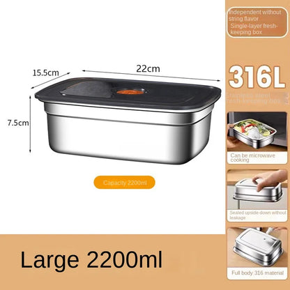 Stainless Steel Bento Box Leakproof for Fresh Meals