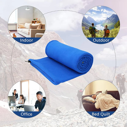 Portable Sleeping Bag Liner Microfiber Fleece Warm