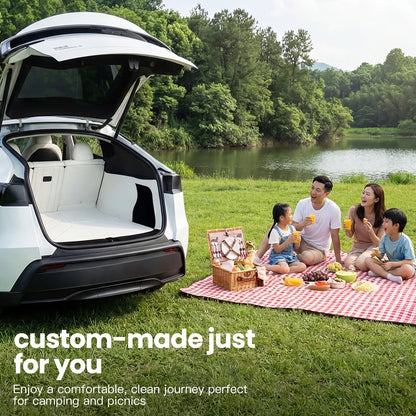 Tesla Model Y Leather Trunk Mat Waterproof Protection