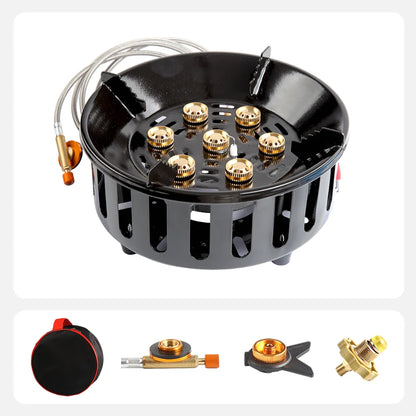 Portable 19800W Camping Stove with Windproof Gas Burner