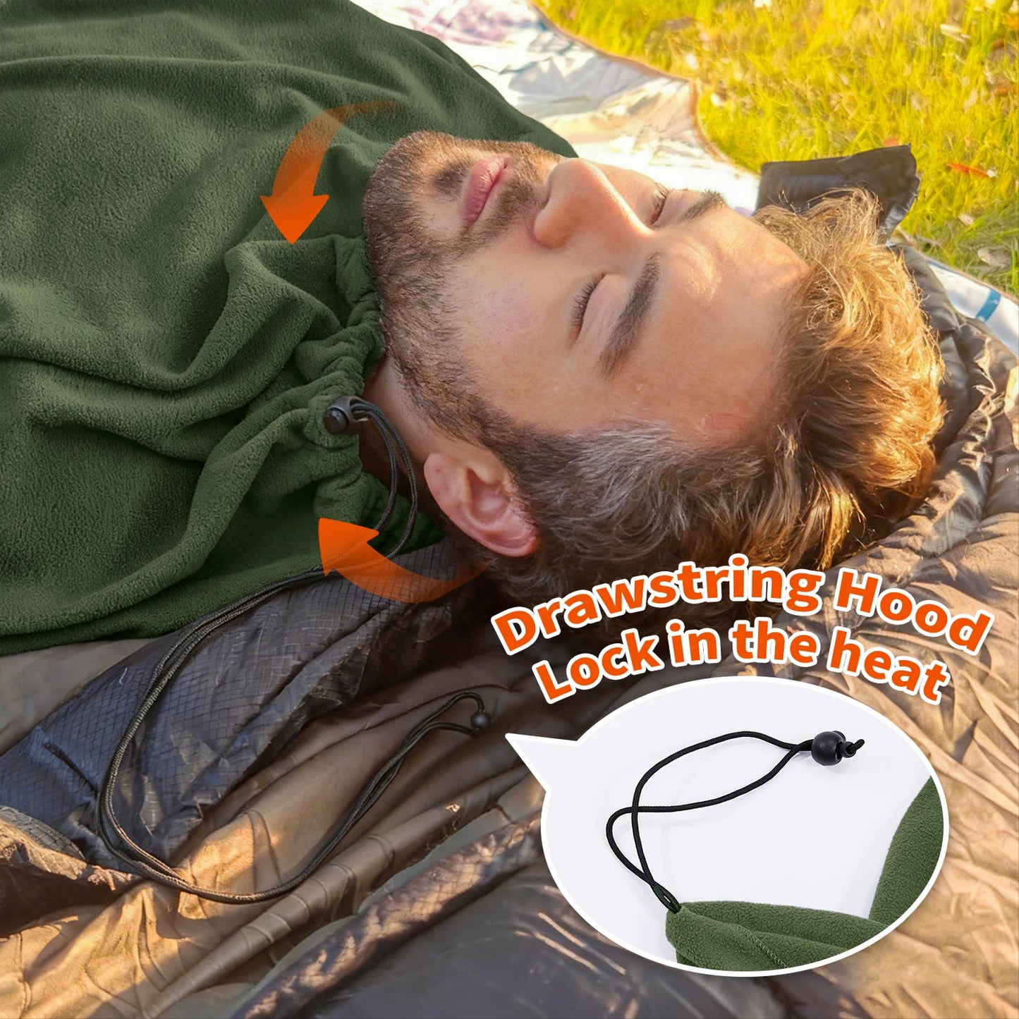 Fleece Sleeping Bag Liner for Warm & Comfortable Sleep