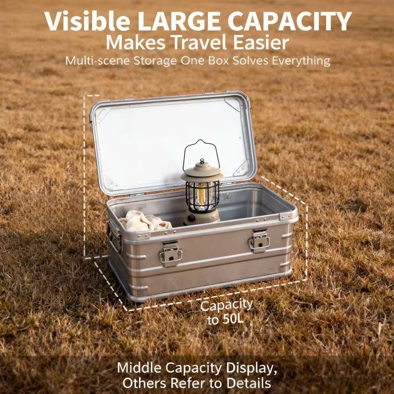 Aluminum Camping Storage Box for Secure Gear Organization