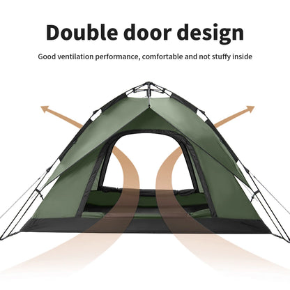 3 Person Automatic Camping Tent Waterproof Easy Setup