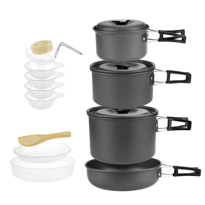 Camping Cookware Set for Lightweight Outdoor Cooking