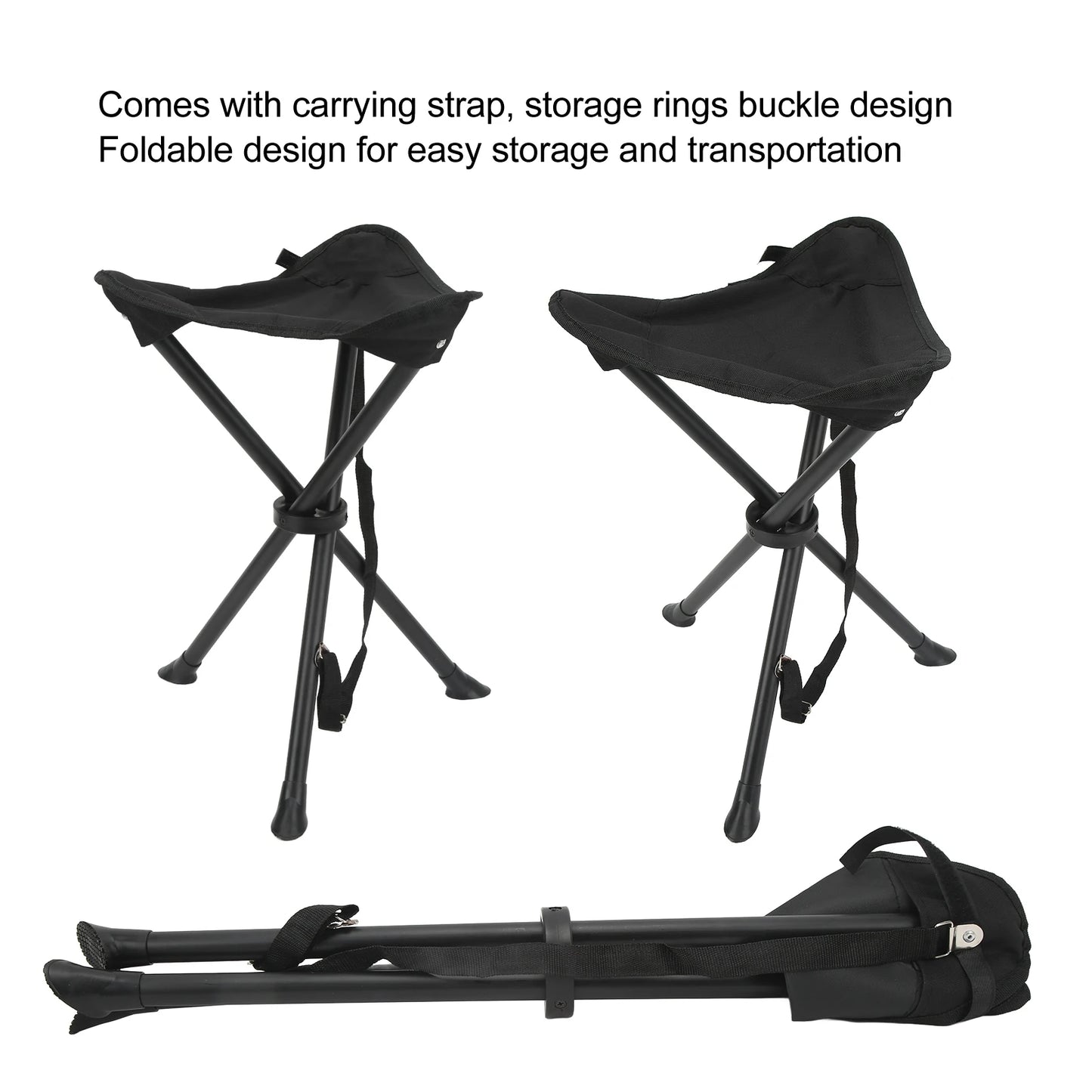 Folding Tripod Stool for Portable Outdoor Seating