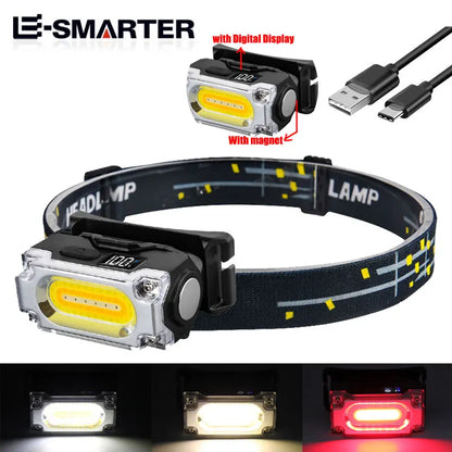 Super Bright Magnetic Headlamp with 3 Light Modes