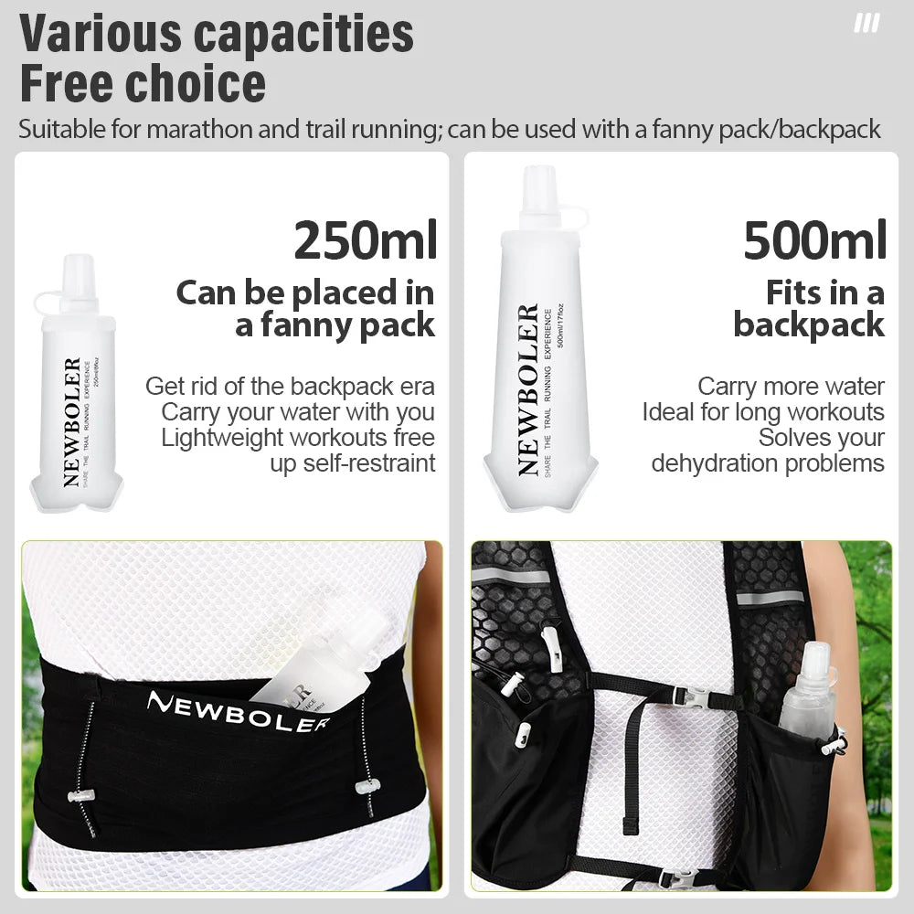 Folding TPU Water Bottle – Lightweight Hydration for Outdoors