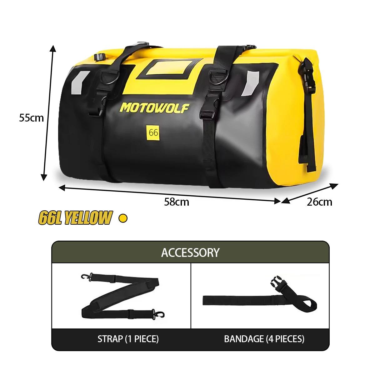 Motorcycle Waterproof Dry Bag – Secure & Expand Storage