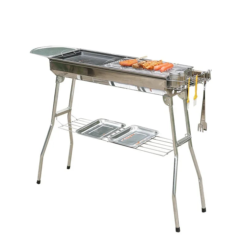 Portable Charcoal BBQ Grill – Large & Easy Setup